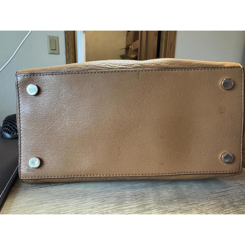 Michael Kors Brown Leather Satchel Handbag - Picture 6 of 8